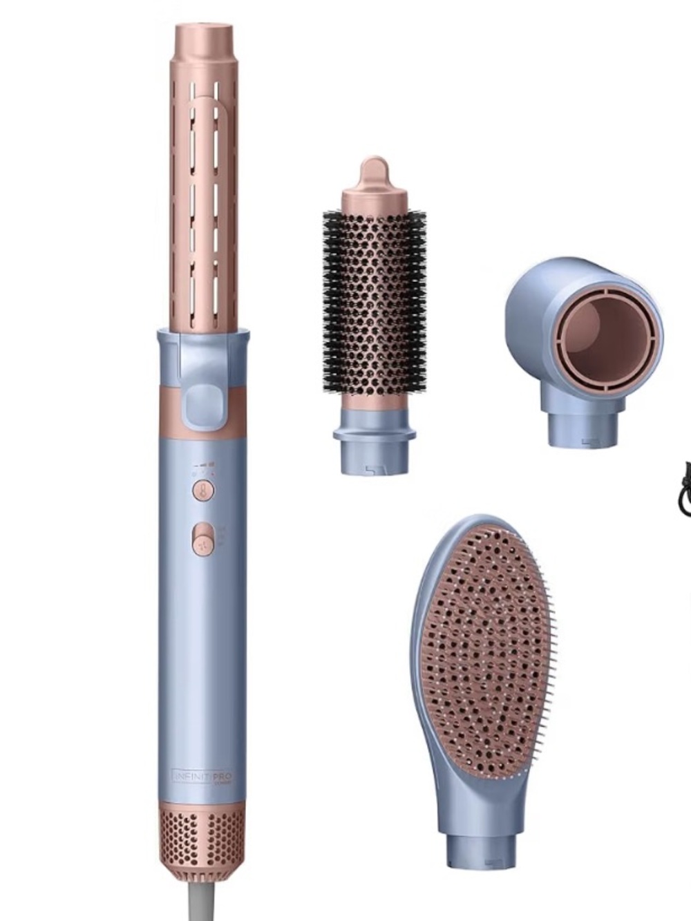 InfinitiPro DigitalAIRE 4-in-1 Hair Styling System - Blue/Rose Gold